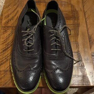 Men's cole Haan size 13 Shoes with Green Accents